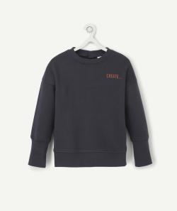 Le sweat évolutif bleu marine en coton pima - 9-18M