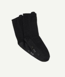 La paire de chaussettes en tricot noir pailleté - 27-30