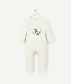 Dors bien écru bébé en coton biologique avec motif coloré - 9 M