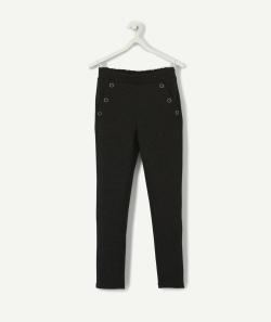 Legging noir pailleté à poches fille - 12 A