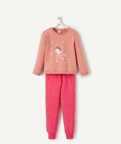 Pyjama sweat fille rose super dormeuse en fibres recyclées - 3 A