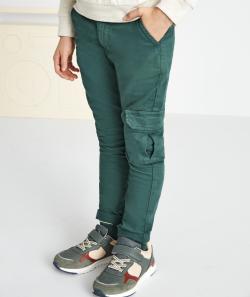 Hugo le pantalon chino vert garçon - 2 A