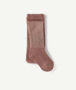 Les collants vieux rose avec effet couleur argentée bébé fille - 18-20