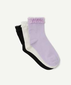 Les 3 paires de chaussettes unies et colorées - 39-41