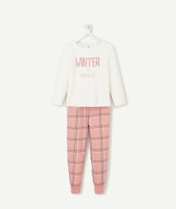 Le pyjama rose et blanc tout doux avec message - 2 A