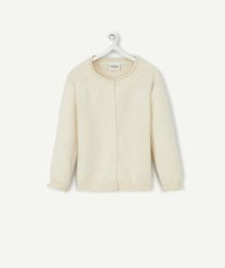 Le gilet écru pailleté en coton - 6 M