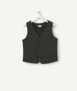 Veste grise sans manches garçon - 6 A
