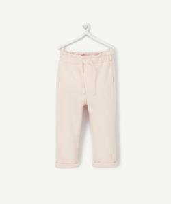 Jogging bébé fille en fibres recyclées rose - 9 M