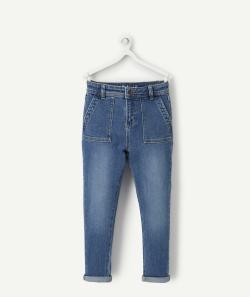 Jean relaxed garçon en denim less water - 10 A