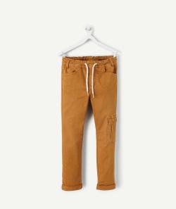 Pantalon garçon ocre avec poches - 2 A