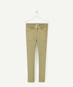 Pantalon skinny kaki fille - 2 A