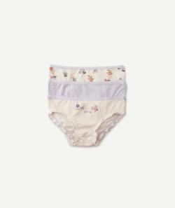 Le lot de 3 culottes violettes en coton biologique - 6 A