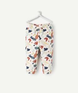 Jogging écru en fibres recyclées imprimé coloré bébé garçon - 36 M