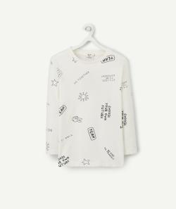 T-shirt blanc en coton biologique avec messages positifs - 2 A
