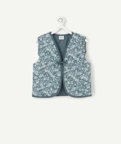 La veste matelassée verte fleurie en rembourrage recyclé - 10 A