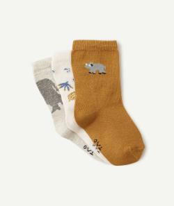 Lot de 3 chaussettes avec animations rinhocéros - 15-17