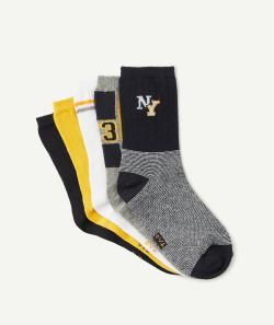 Le lot de 5 paires de chaussettes unies et imprimées - 35-37