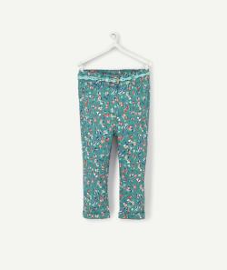 Le pantalon slim vert fleuri - 18 M