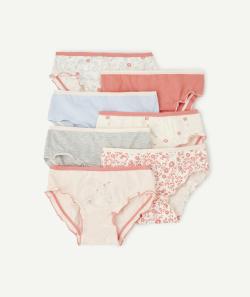Le lot de 7 culottes fleuries et colorées en coton biologique - 12 A