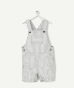La salopette short rayée bleue et blanche - 12 M