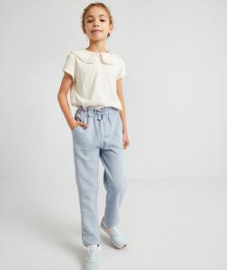 Pantalon de jogging bleu et brillant fille - 7 A
