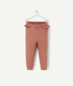 Pantalon bébé fille en maille vieux rose - 18 M