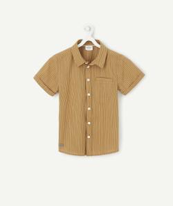 La chemise moutarde rayé manches courtes - 8 A