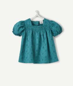 Le chemisier en broderie anglaise vert avec col carré - 18 M