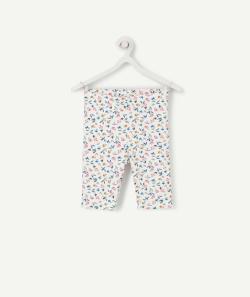 Le short cycliste blanc imprimé fleuri en fibres recyclées - 3 A