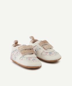 Chaussons style baskets bébé fille à scratchs pailletés - 6-12 M