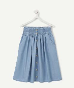 La jupe fluide bleu clair mi-longue less water - 4 A
