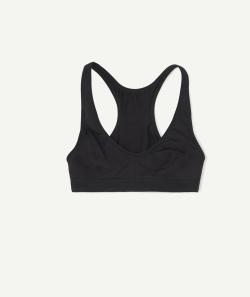 La brassière noire en coton - 16A