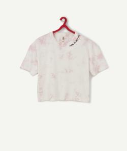 Le t-shirt rose tie and dye en coton biologique - S