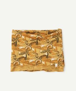 Snood jaune double tour imprimé palmiers garçon - TU