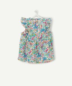 Le t-shirt blanc en coton biologique avec imprimé fleuri - 3 M