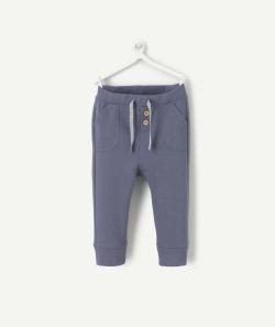 Pantalon de jogging bébé garçon en fibres recyclées bleu - 6 M
