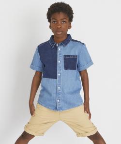 La chemise manches courtes en denim less water - 8 A