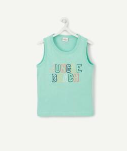 T-shirt sans manches bébé garçon en fibres recyclées vert - 5 A