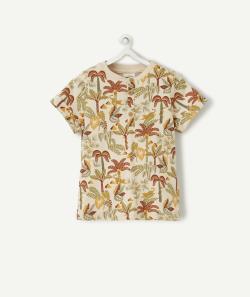 T-shirt bébé garçon en coton bio et imprimé jungle - 6 M