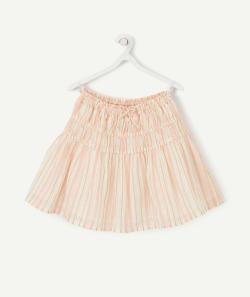 La jupe rose et blanche avec liserés pailletés - 5 A