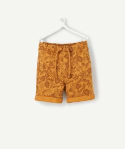 Bermuda bébé garçon ocre imprimé tropical - 3 M