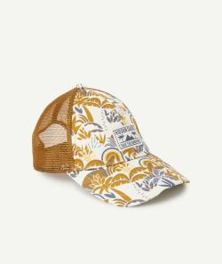 La casquette avec filet camel et animation feuillage - 4-6 A