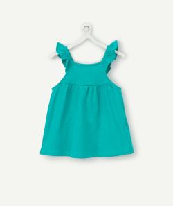 Le t-shirt vert en coton à bretelles - 6 M