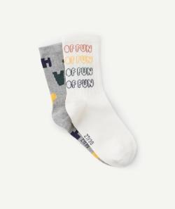 Lot de 2 paires de chaussettes garçon en coton biologique - 31-34
