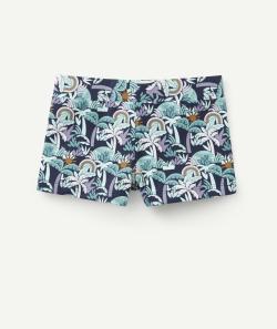 Boxer de bain garçon en fibres recyclées imprimé - 12 A