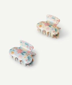 Lot de 2 pinces crabes fleuries fille - TU