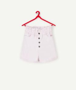 Short fille en viscose responsable parme - M
