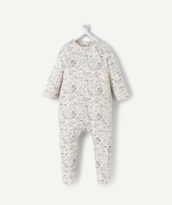 Dors bien bébé en coton bio blanc imprimé fruité et fleuri - 23 M