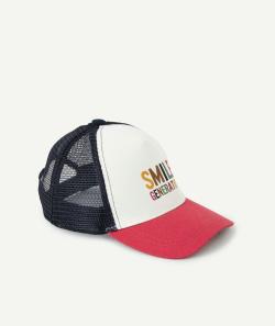 Casquette blanche et bordeaux smile generation bébé garçon - 9-18M