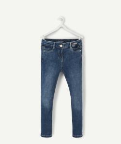 Le jean slim bleu avec détails volantés fille - 12+
